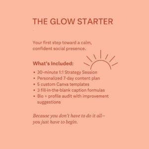 The Glow Starter:  Beginner Social Media Marketing